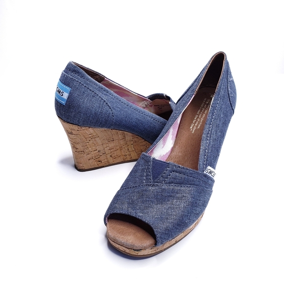 natural shimmer canvas suede women's monica mule wedges